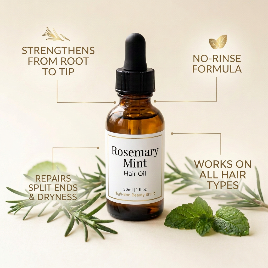 Rosemary Mint Hair Strengthening Oil
